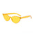 New Sunglasses  Personality Cat's Eye Sunglasses Candy Color Fashion Trend Street Shooting Irregular