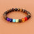 New Volcanic Stone Natural Stone Tiger Eye Stone Agate Beads Colorful Bracelets