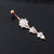 New Water Drop Flower-shaped Pendant Diamond Belly Button Piercing Umbilical Jewelry