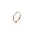 New Wholesale Korean Simple Fashion Single Row Zircon Creative Jewelry Stainless Steel Ring