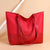 New Women's Tote Bag  Korean Style Large Capacity Shoulder Bag Oxford Cloth Stitching Soft Leather Hand Bag