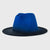 New Woolen Tie-dye Gradient Big Brim Jazz Hat Wholesale