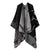 New Yunnan Tourism Ethnic Style Cape  Double-sided Solid Color Warm Scarf Women's Cloak Thickened