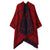 New Yunnan Tourism Ethnic Style Cape  Double-sided Solid Color Warm Scarf Women's Cloak Thickened