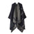 New Yunnan Tourism Ethnic Style Cape  Double-sided Solid Color Warm Scarf Women's Cloak Thickened