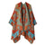 New Yunnan Tourism Ethnic Style Cape  Double-sided Solid Color Warm Scarf Women's Cloak Thickened