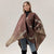 New Yunnan Tourism Ethnic Style Cape  Double-sided Solid Color Warm Scarf Women's Cloak Thickened