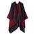 New Yunnan Tourism Ethnic Style Cape  Double-sided Solid Color Warm Scarf Women's Cloak Thickened