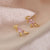 Cartoon Small Dinosaur Inlaid Zircon Animal Earrings Wholesale Jewelry