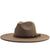 Fashion Concave Shape Wool Woolen Big Brim Jazz Hat Wholesale