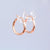 Simple Round Titanium Steel Hoop Earrings Wholesale Jewelry