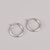 Simple Round Titanium Steel Hoop Earrings Wholesale Jewelry