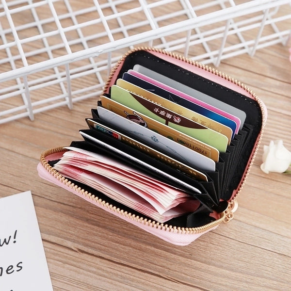 Wholesale Accessories Korean Woven Pattern Multi-position Card Bag