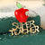 Nordic Style IG Style Pin Christmas Hat Letter Apple Alloy Women's Brooches