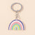 Novelty Geometric Arylic Women's Bag Pendant Keychain