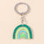 Novelty Geometric Arylic Women's Bag Pendant Keychain