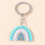 Novelty Geometric Arylic Women's Bag Pendant Keychain