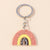 Novelty Geometric Arylic Women's Bag Pendant Keychain