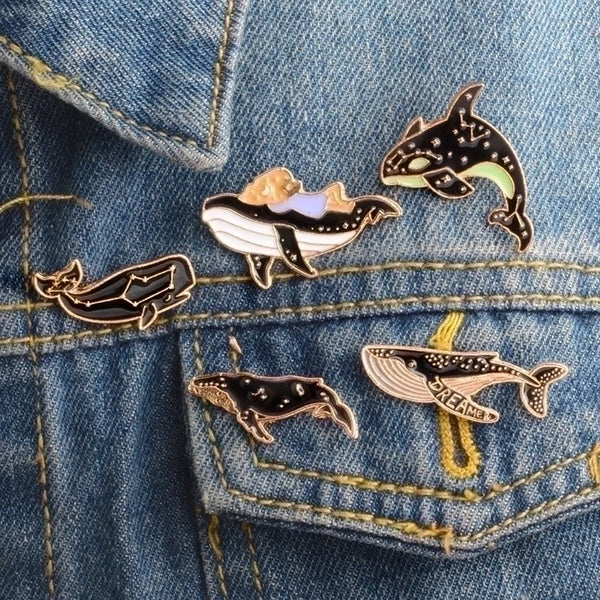 Novelty Pin Animal Fish Alloy Plating Unisex Brooches