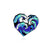 Novelty Pin Color Block Dolphin Heart Shape Alloy Stoving Varnish Unisex Brooches