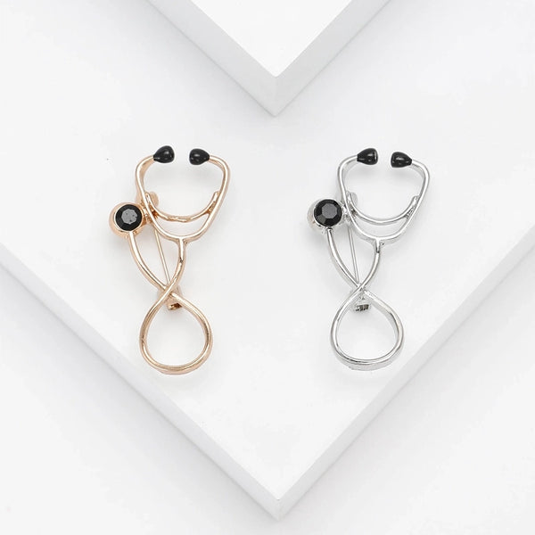 Novelty Pin Stethoscope Alloy Enamel Unisex Brooches