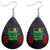 Novelty Water Droplets Pu Leather Women's Earrings 1 Pair