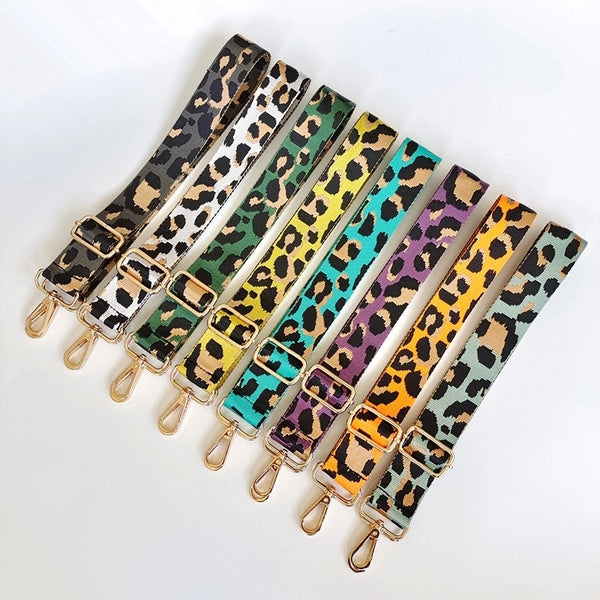 Nylon Leopard Bag Strap