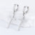 Cross Expressive Cross Heart Star Stainless Steel Inlay Earrings