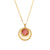 Fashion Round Geometric Stainless Steel 18K Gold Plated Necklaces