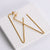 Women Minimalist Geometric Metal U-Shape Stainless Steel Electroplating Earrings