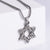 Unisex Metal Retro Vintage Star Stainless Steel Polishing Pendants