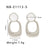 IG Style Double Circle Irregular Geometric Stainless Steel Electroplating Earrings