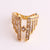 Expressive Women Geometric Copper Electroplating Rings