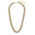 Minimalist Stripe Circle Geometric Stainless Steel 18K Gold Plated Necklaces