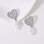 Cute Heart Stainless Steel Electroplating Stud Earrings