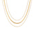 Fashion Stripe Geometric Stainless Steel 18K Gold Plated Necklaces