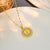 Heart Geometric Titanium Steel 18K Gold Plated Necklaces