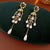 Luxurious Droplet Droplet Geometric Artificial Pearl Diamond Inlay Earrings