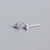 925 Sterling Silver Leaf Silver Diamond Inlay Stud Earrings