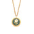 Fashion Round Geometric Stainless Steel 18K Gold Plated Necklaces