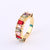 Women Geometric Metal Rainbow Geometric Gold Plating Rings