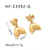 IG Style Mermaid Tail Geometric Stainless Steel Electroplating Earrings