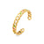 Fashion Circle Stainless Steel 18K Gold Plated Bangles