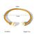 IG Style Pearl Stainless Steel Electroplating Bangles