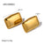 IG Style Square Geometric Stainless Steel 18K Gold Plated Earrings