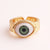 IG Style Women Glasses Eye Copper Electroplating Rings