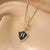 Moderate Luxury Letter Geometric Titanium Steel 18K Gold Plated Necklaces