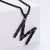 Men Metal Retro Vintage Number Text Letter Stainless Steel Polishing Pendants