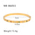 IG Style Checkered Stainless Steel Electroplating Bangles