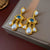 Medieval Tassel Geometric Artificial Pearl Electroplating Earrings